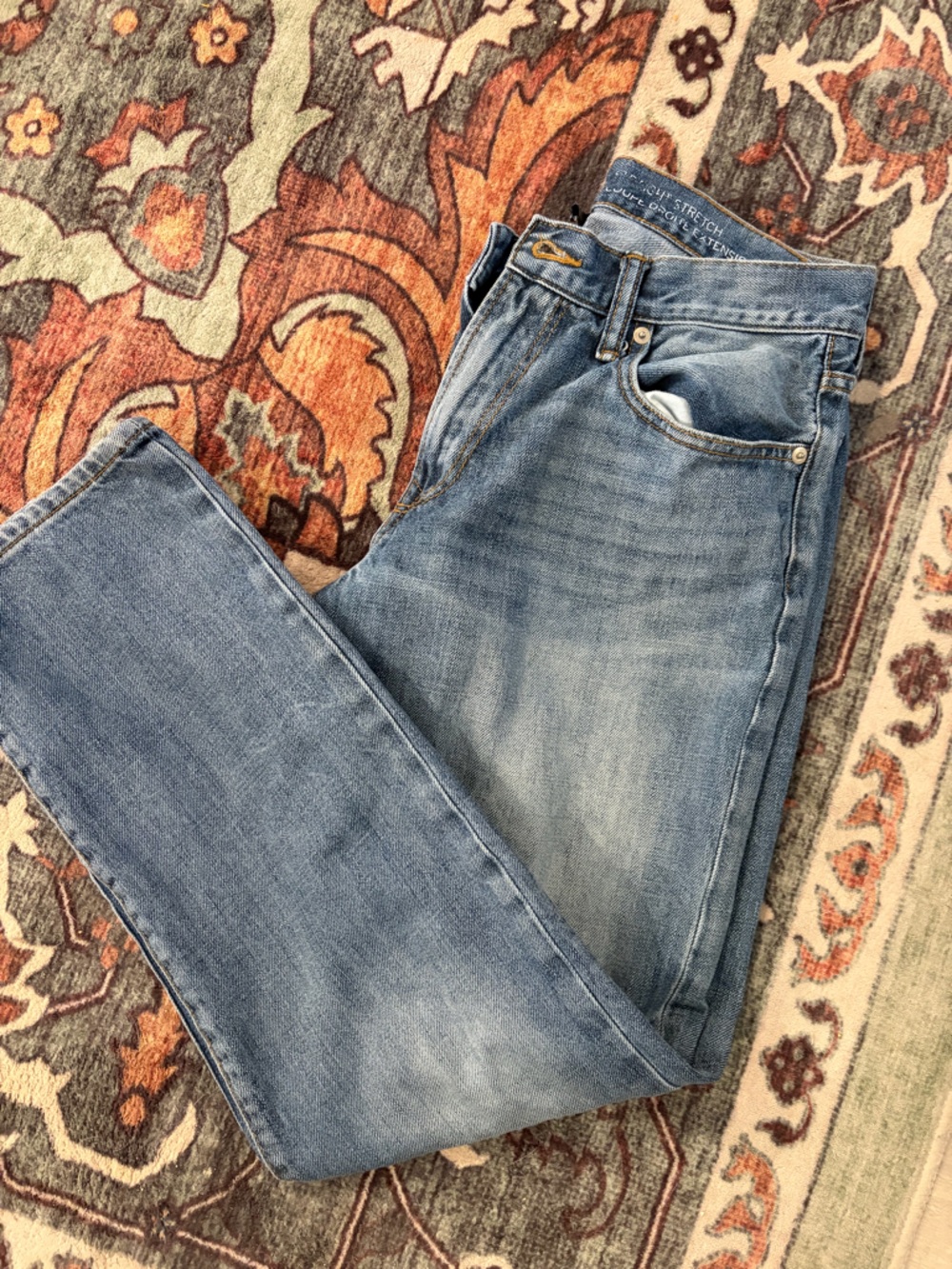 GAP Light Blue Denim Jeans with Contrast Stitching